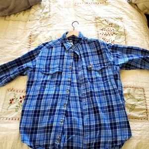 Plaid wrangler  cotton long sleeve button up